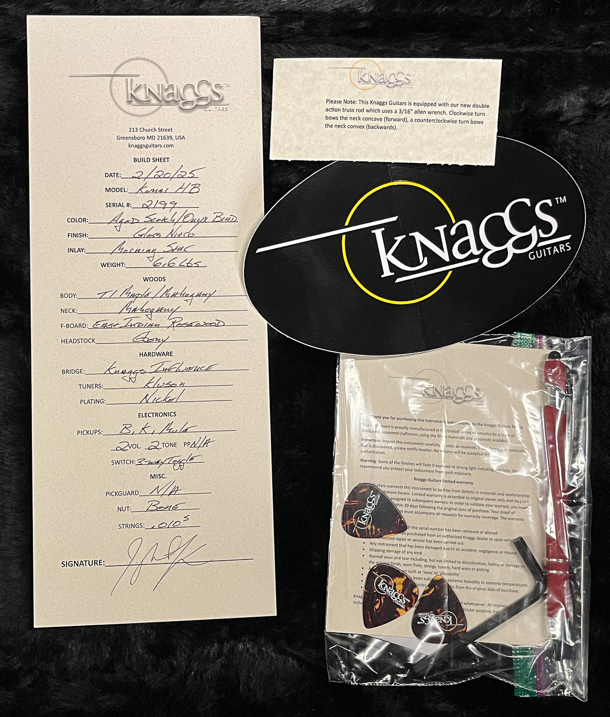 Knaggs Influence Kenai Hollowbody Aged Scotch (199)