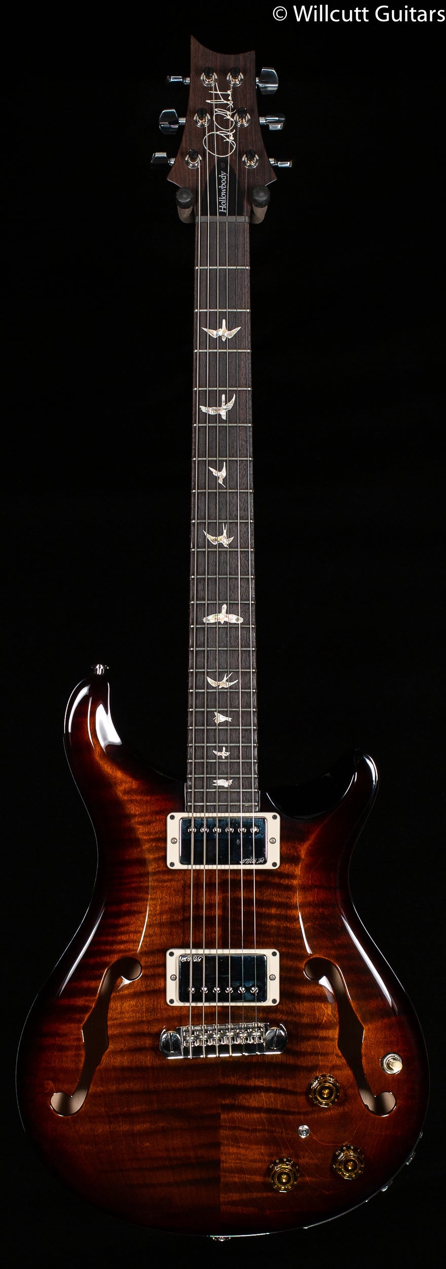 PRS Hollowbody II Black Gold Burst