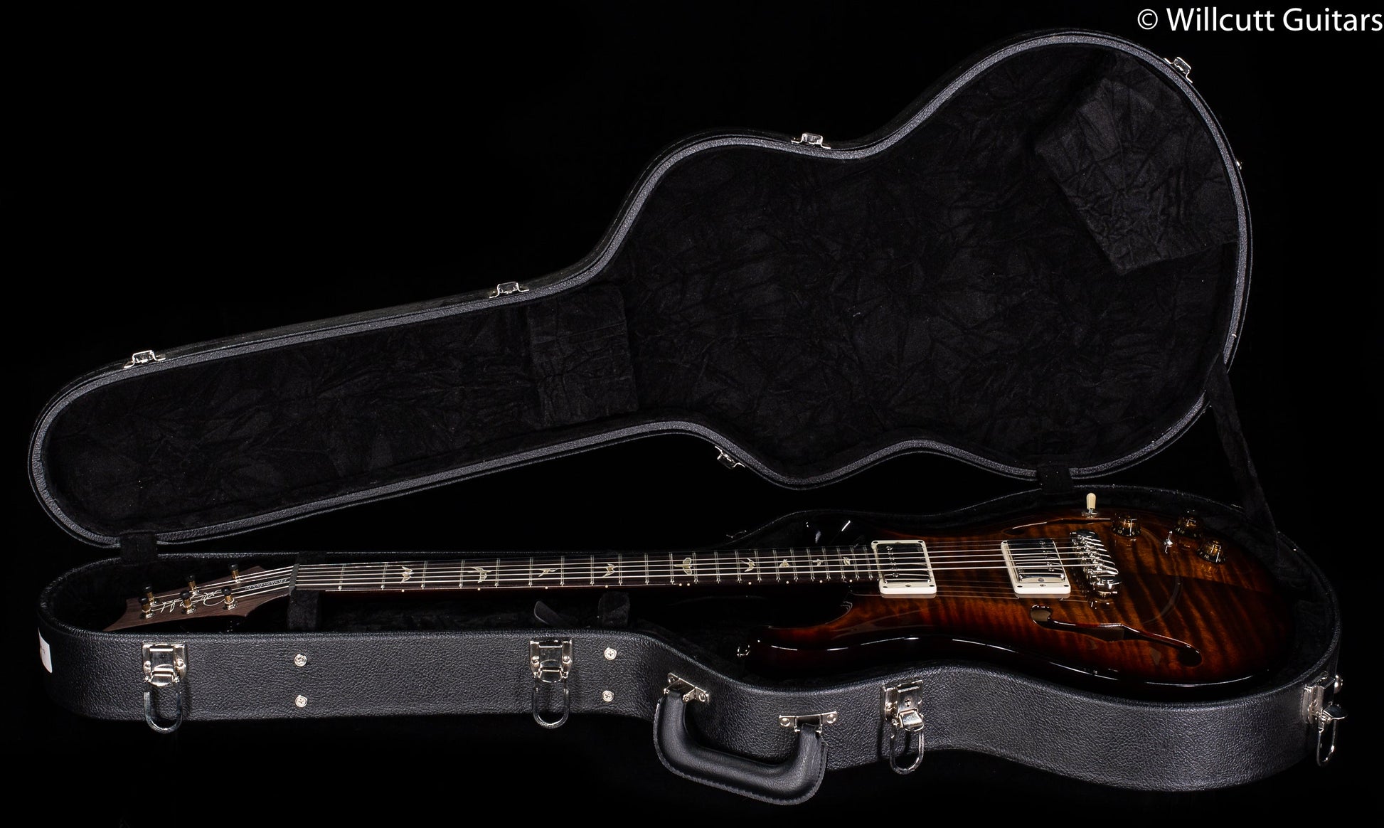 PRS Hollowbody II Black Gold Burst