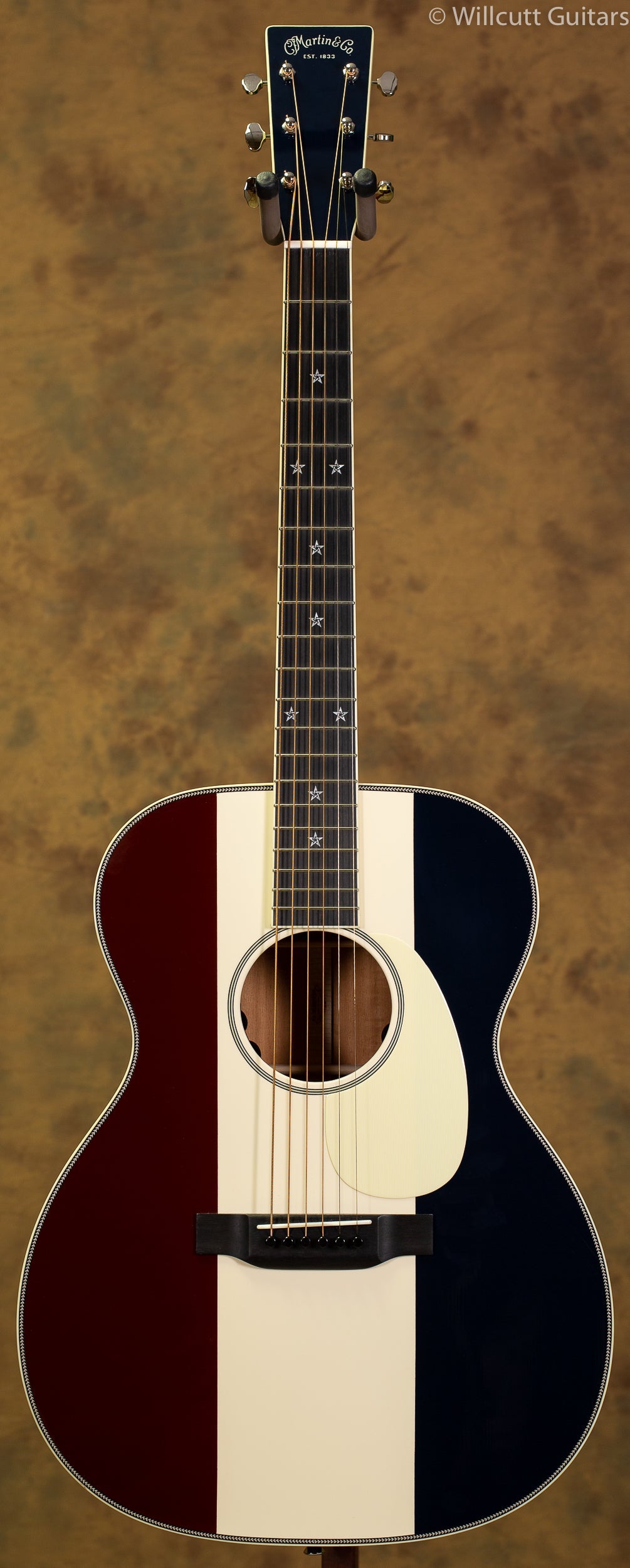Martin USED Custom Shop 000-14 Fret Red White and Blue