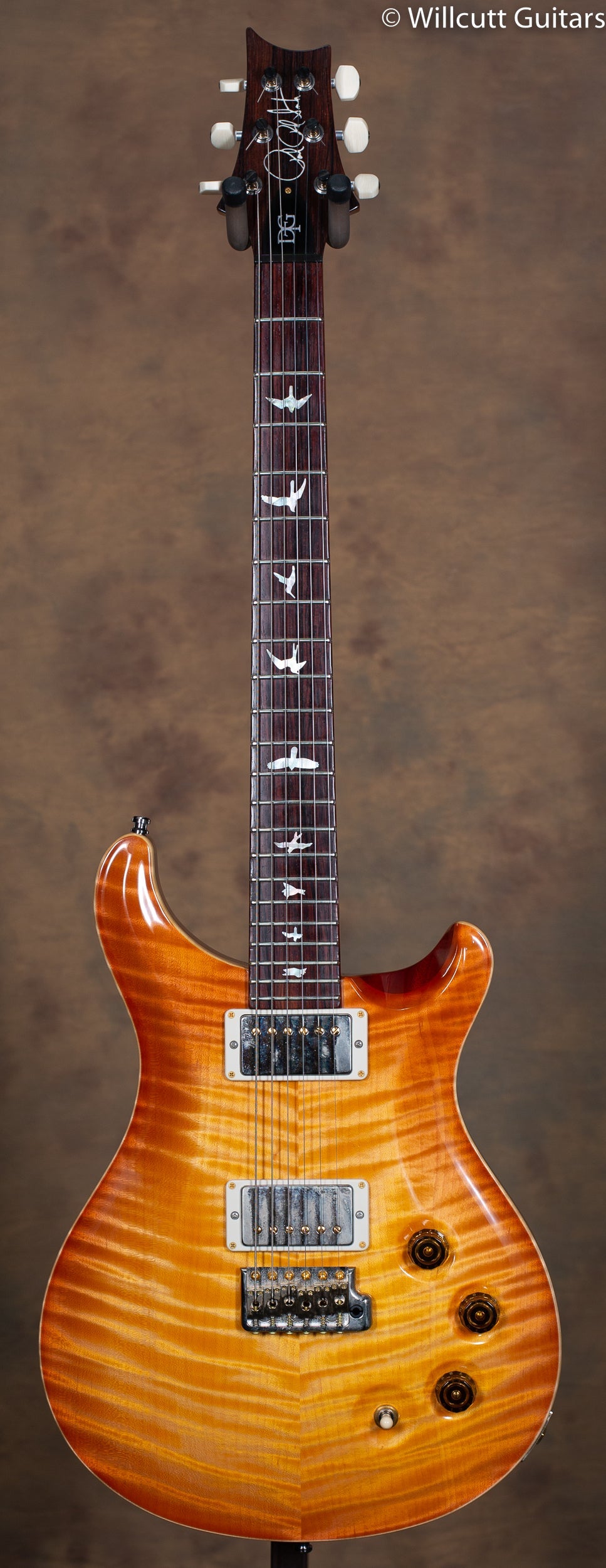 PRS DGT Vintage Amber Burst Private Stock Top