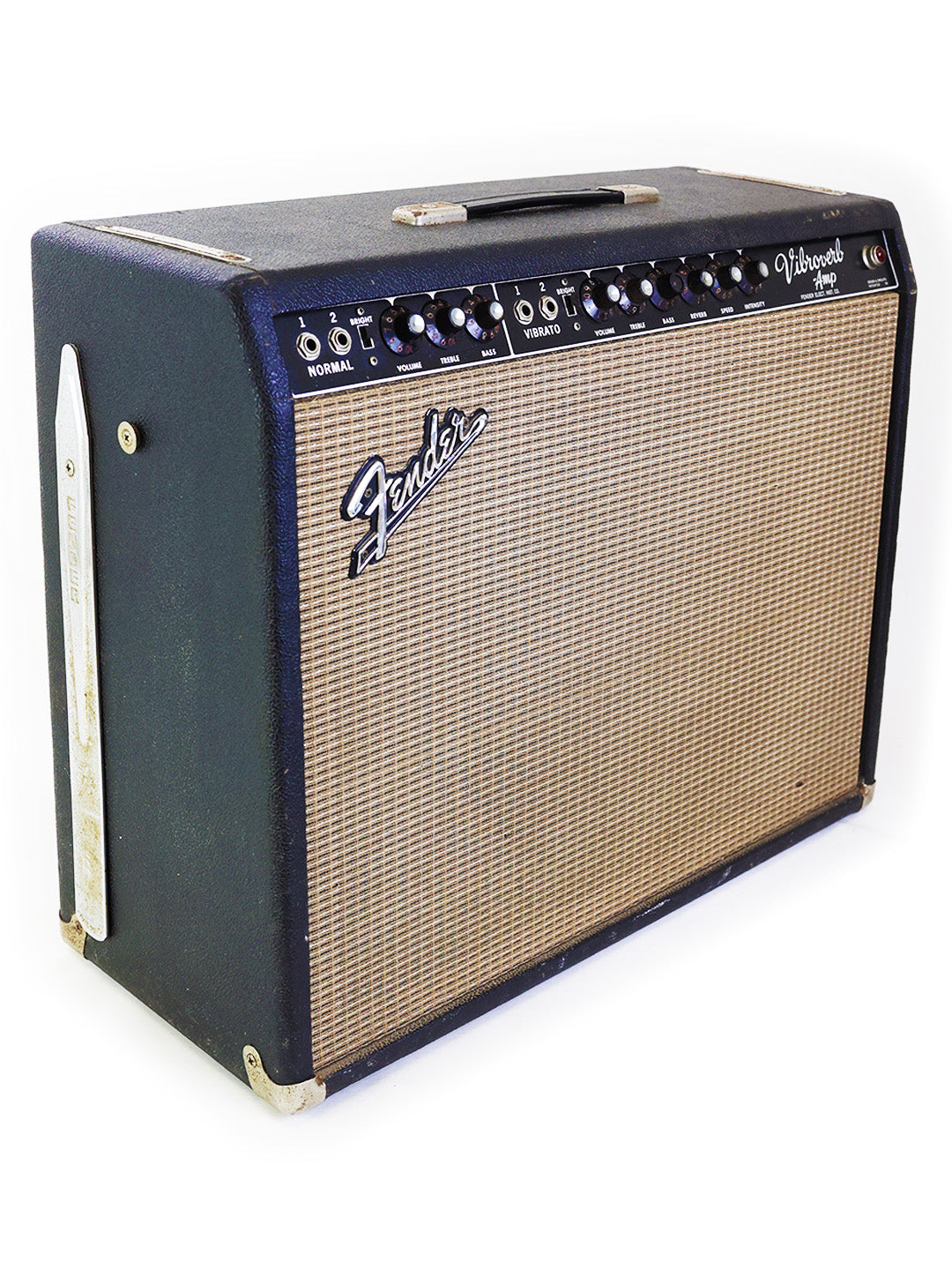 Vintage Fender Vibroverb 'Export Model' 40W Combo Amplifier - Blackface - USA 1964