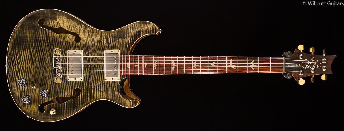 PRS Hollowbody II Obsidian Wood Library Edition