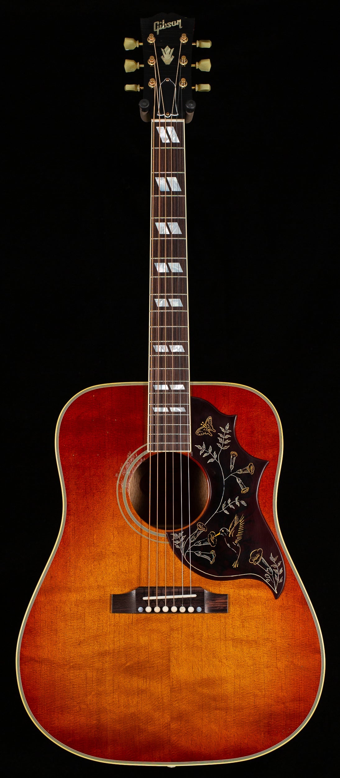 Gibson Custom Shop 1960 Hummingbird Murphy Lab Light Aged Heritage Cherry Sunburst (035)