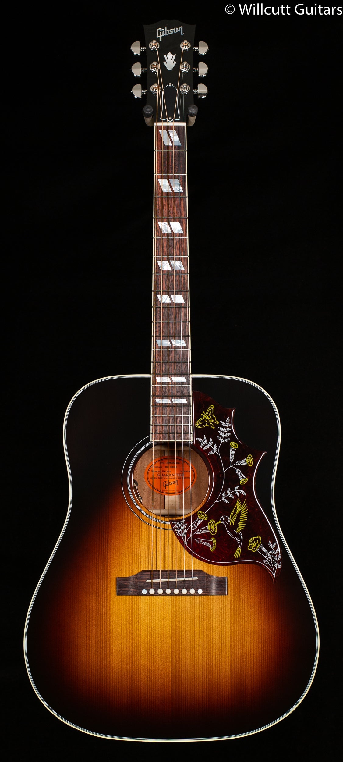 Gibson Custom Shop Willcutt Exclusive Hummingbird Standard VS Vintage Sunburst Red Spruce Top (018)