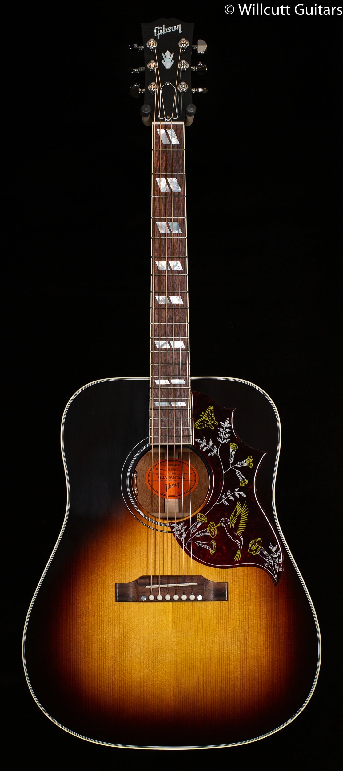 Gibson Hummingbird Standard Vintage Sunburst Red Spruce Top (046)