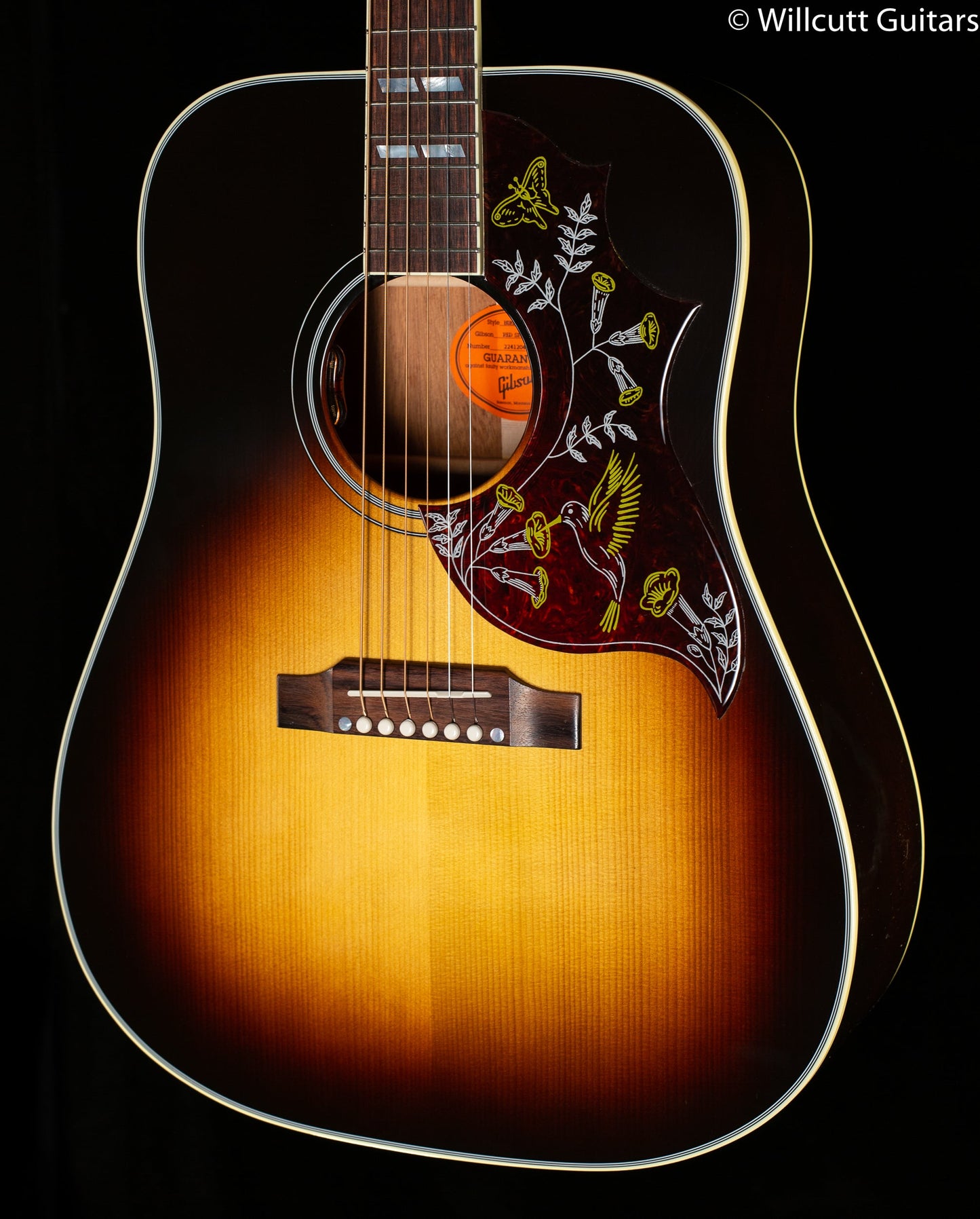 Gibson Hummingbird Standard Vintage Sunburst Red Spruce Top (046)