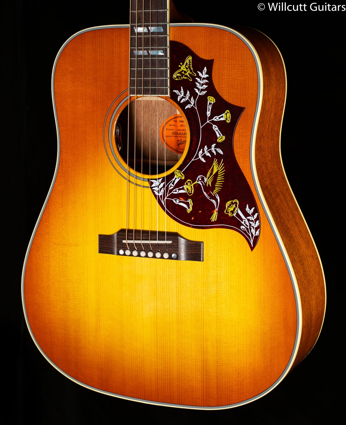 Gibson Hummingbird Original Heritage Cherry Sunbunburst Red Spruce Top (065)