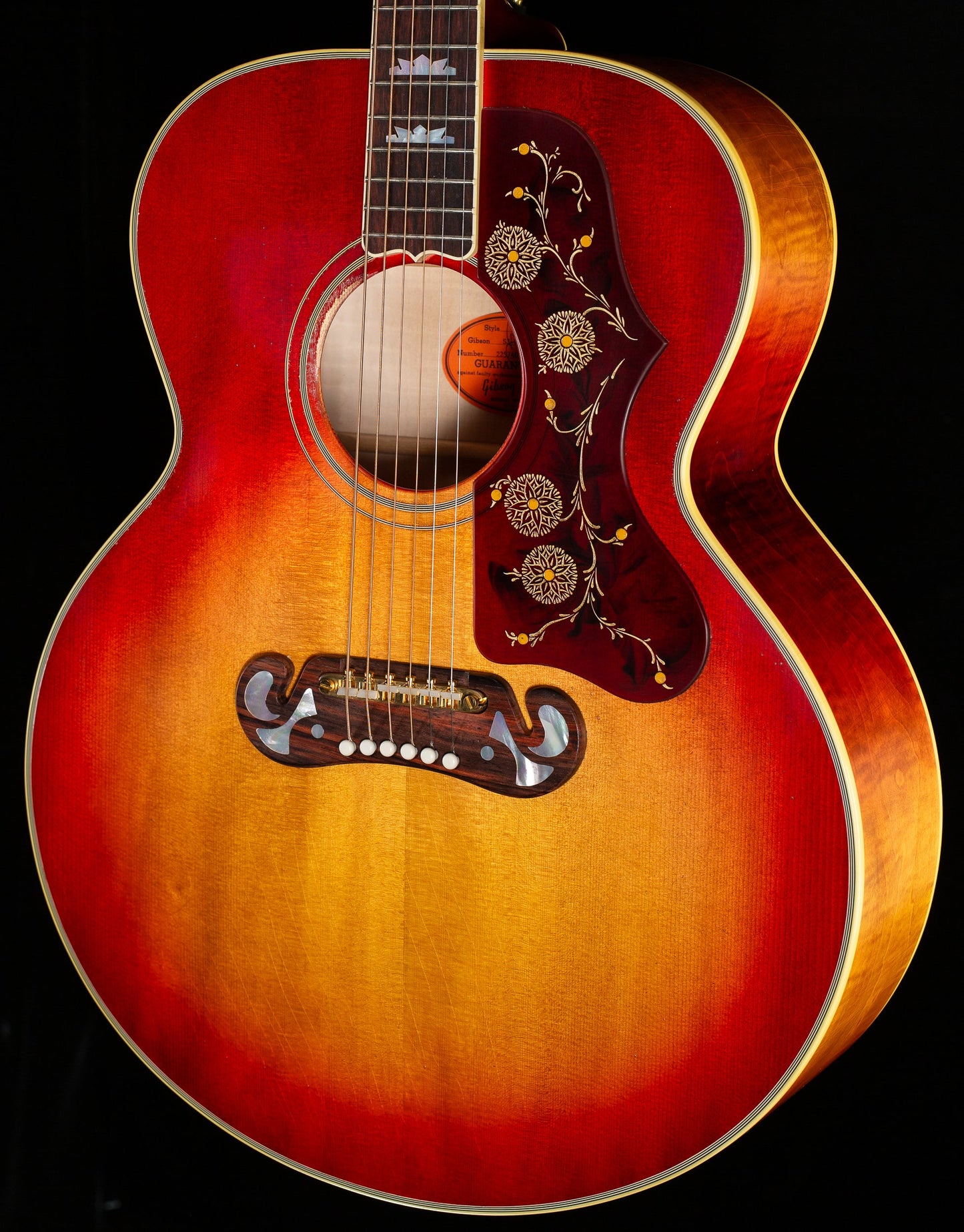 Gibson Custom Shop Jimmy Page Signed 1964 SJ-200 Cherry Tea (053)
