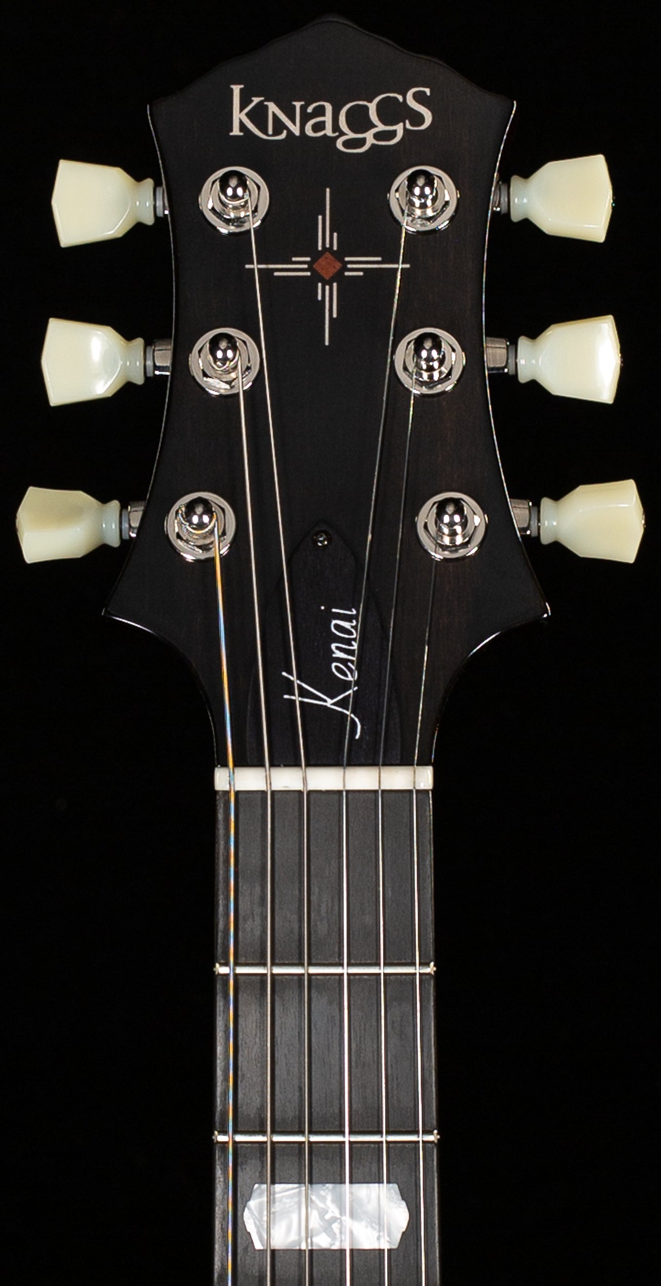 Knaggs Influence Kenai HB Lightning Bolt F-Hole T1 Top Charcoal Burst (286)
