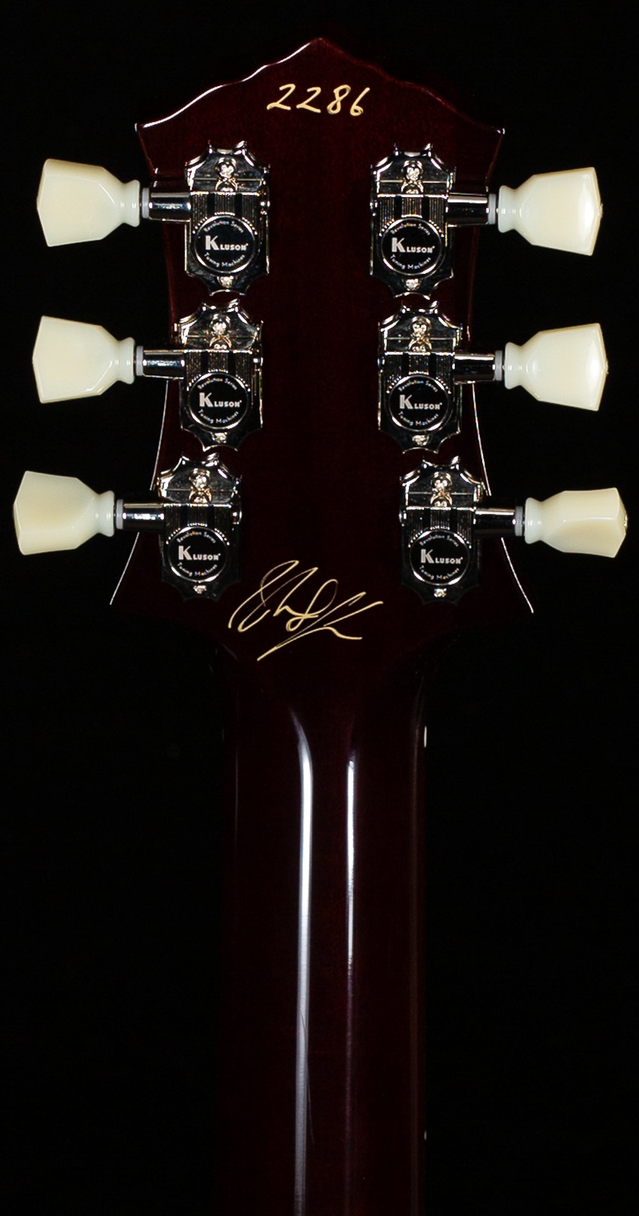 Knaggs Influence Kenai HB Lightning Bolt F-Hole T1 Top Charcoal Burst (286)