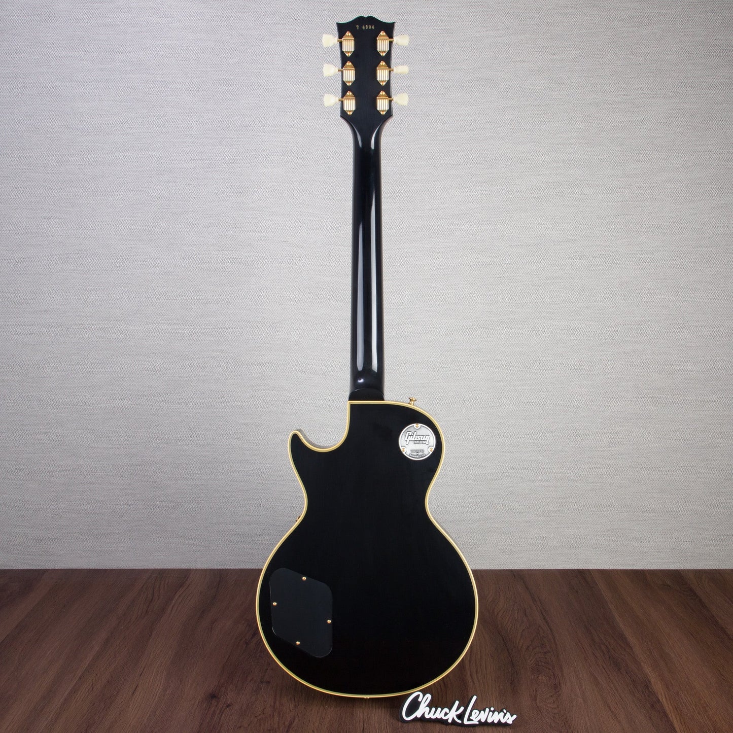 Gibson Custom Shop 1957 Les Paul Custom 3-Pickup Reissue Electric Guitar - Ebony - #74304
