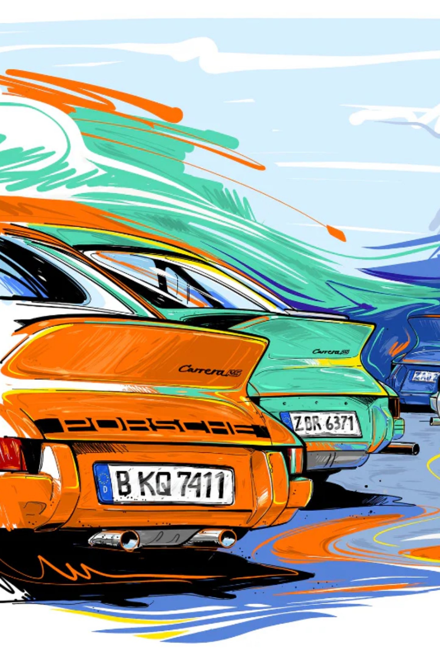 Marz Ink - "Porsche Club" (ACRYLIC/METAL) - 1 of 50