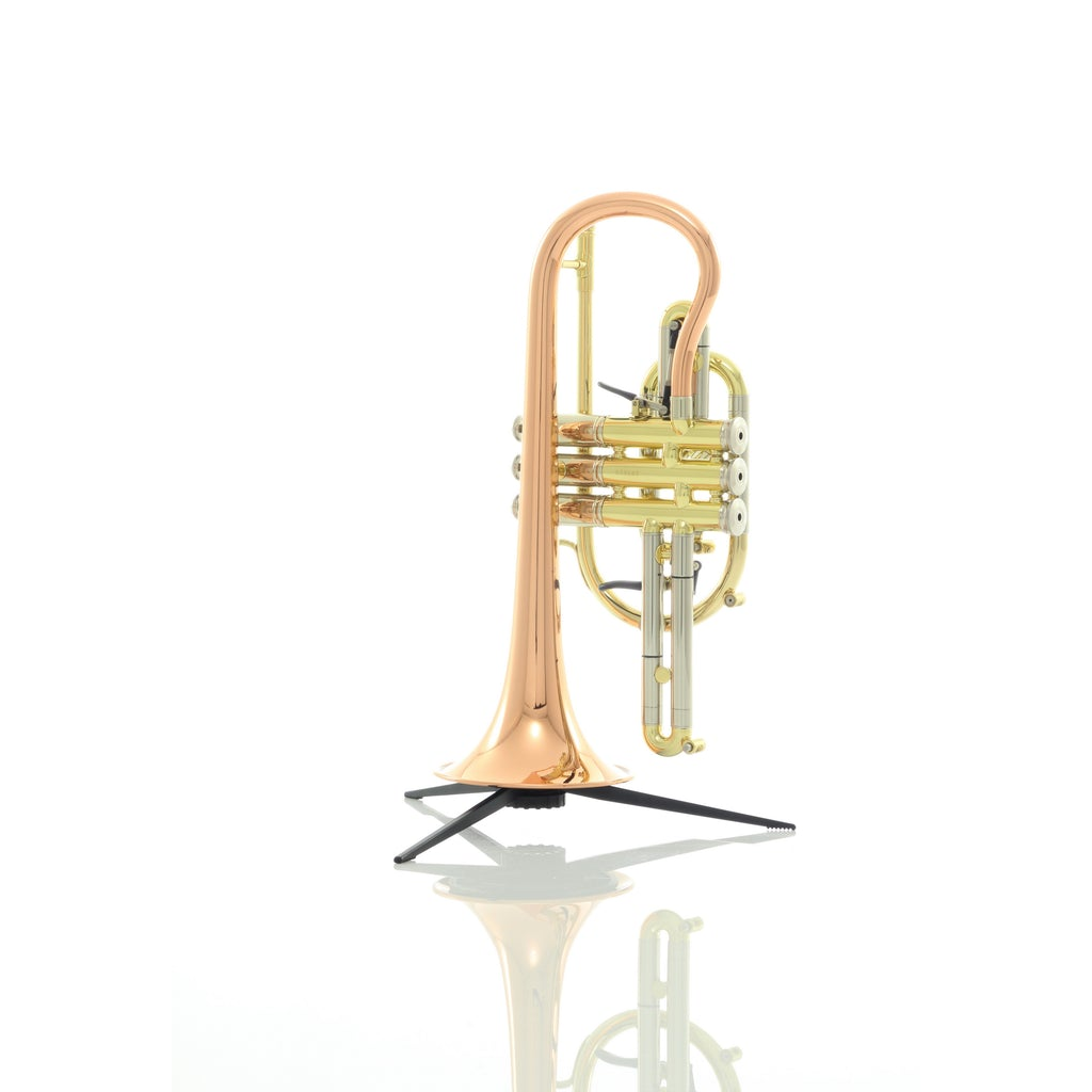 Getzen 3850 Bb Shepherds Crook Cornet - Clear Lacquered