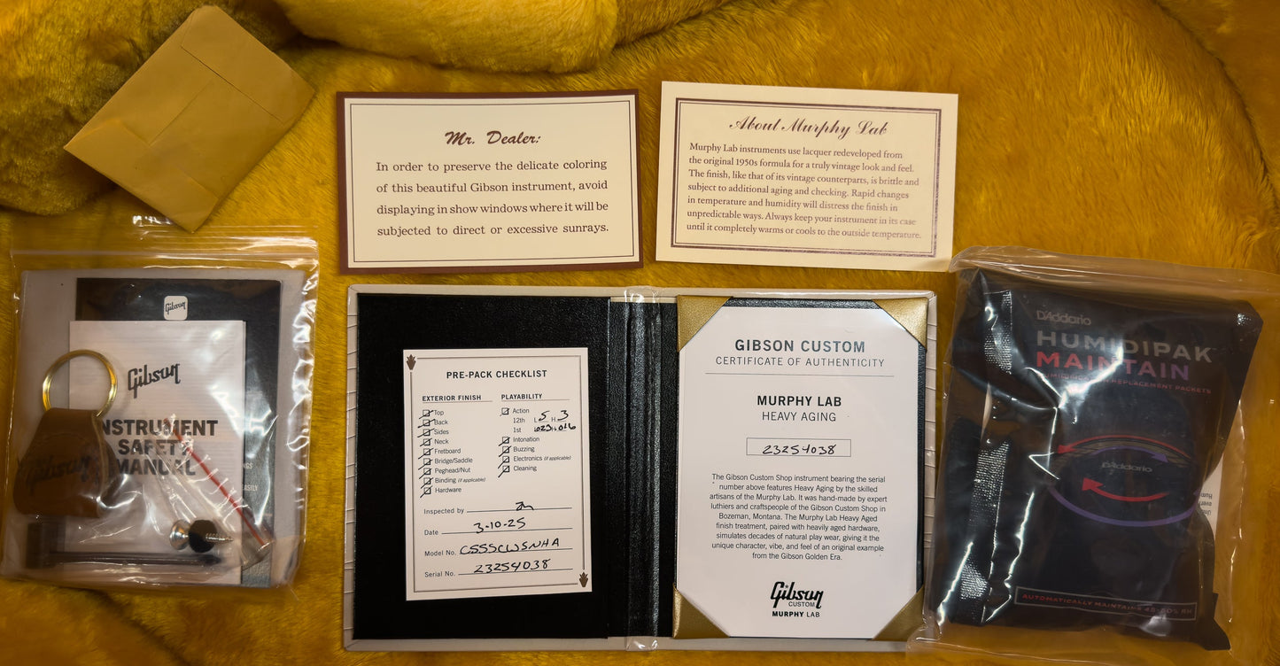 Gibson Custom Shop 1963 Country Western Murphy Lab Heavy Aged Smoked Natural (038)