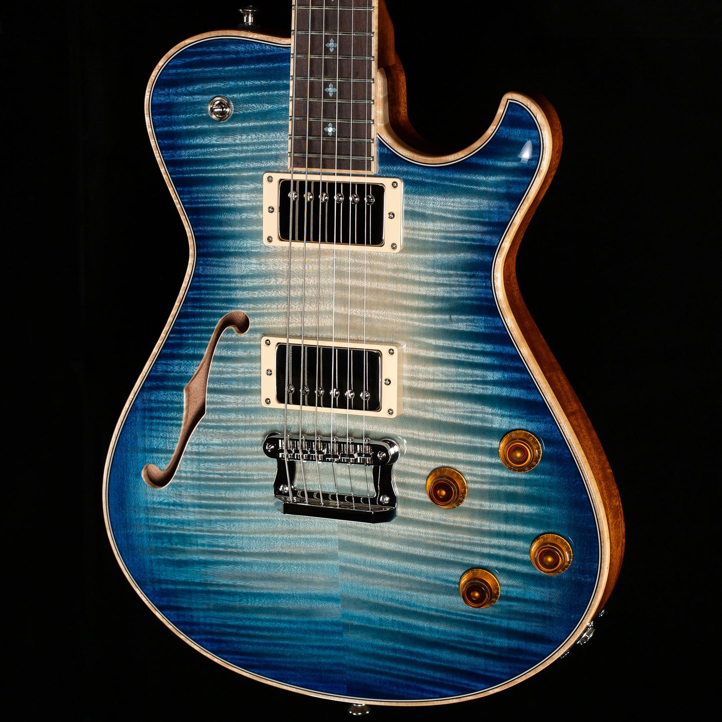 Knaggs Influence Kenai Hollowbody BeachBurst, Navajo Sun Package (351)
