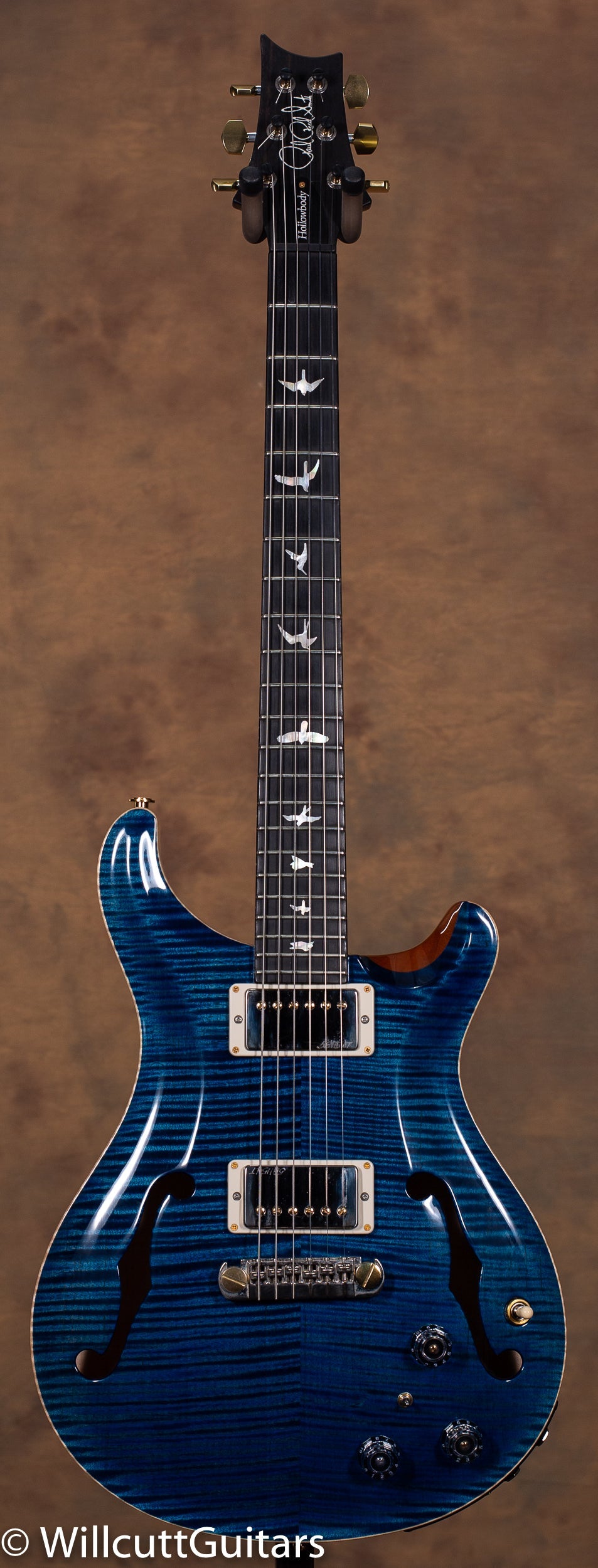 PRS Hollowbody II Piezo Wood Library Edition Aquamarine USED
