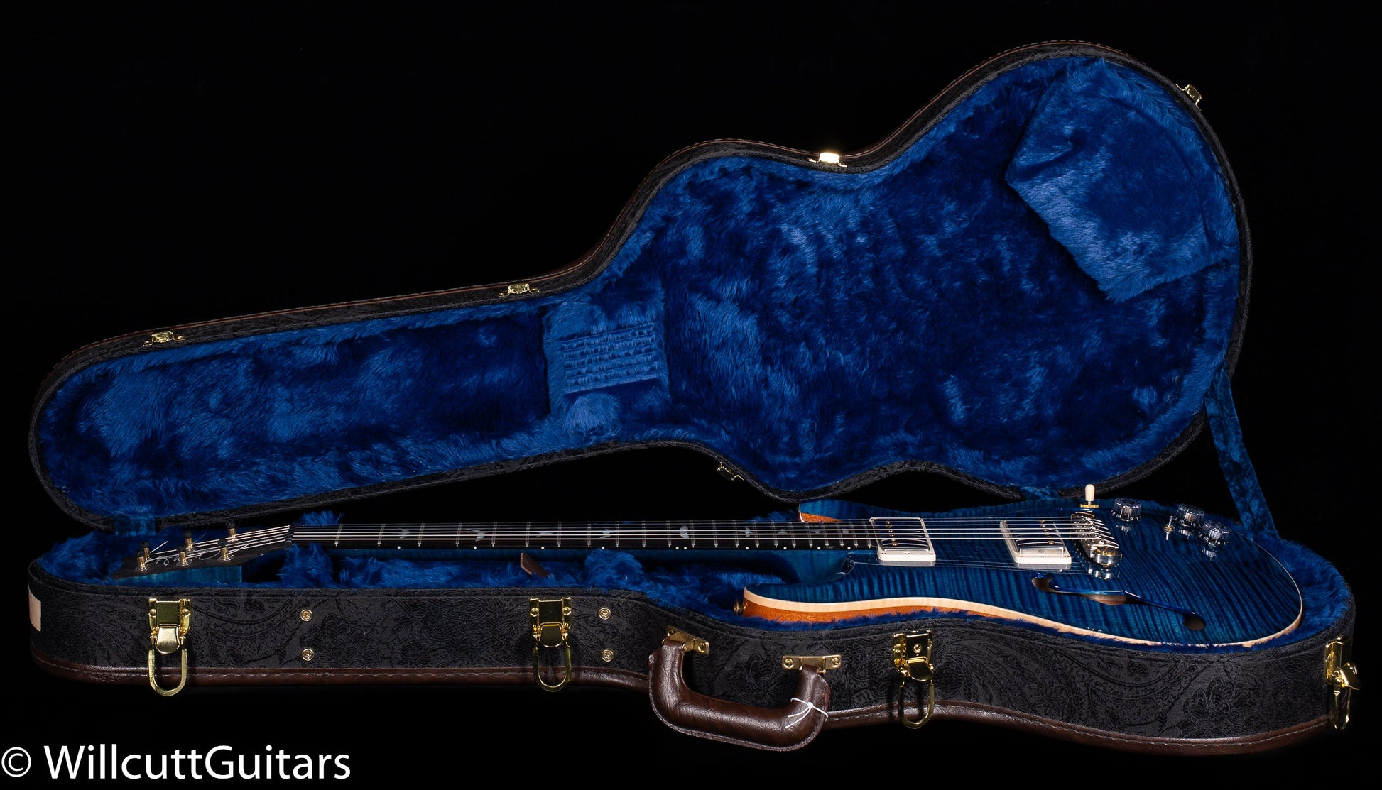 PRS Hollowbody II Piezo Wood Library Edition Aquamarine USED