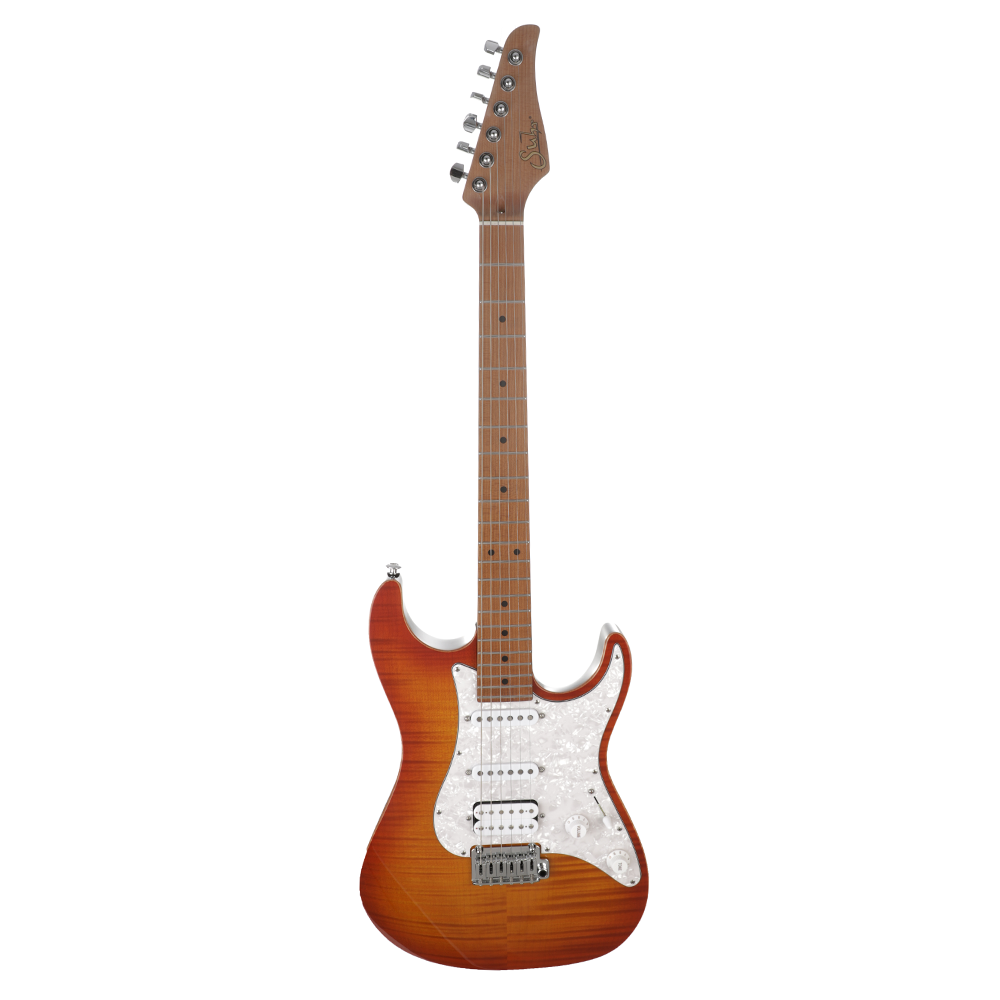 Suhr Standard Plus, Roasted Maple Fingerboard - Trans Honey Amber Burst