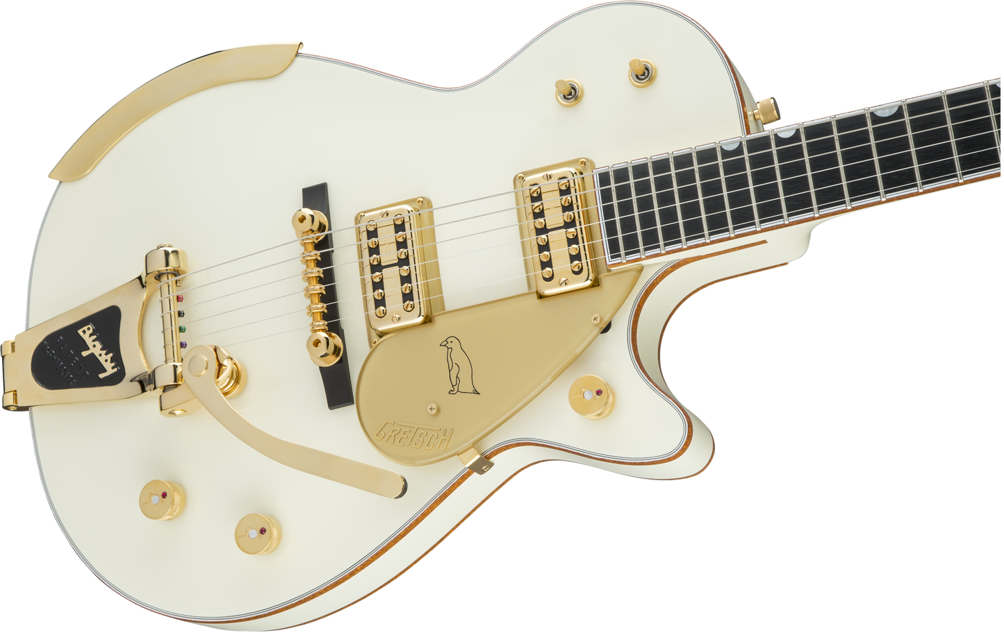 Gretsch G6134T-58 Vintage Select ’58 Penguin with Bigsby, TV Jones, Vintage White