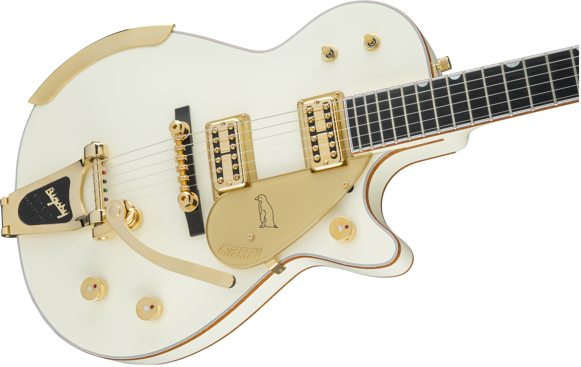 Gretsch G6134T-58 Vintage Select ’58 Penguin with Bigsby, TV Jones, Vintage White