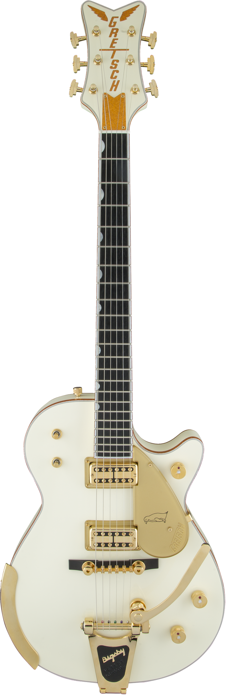 Gretsch G6134T-58 Vintage Select ’58 Penguin with Bigsby, TV Jones, Vintage White