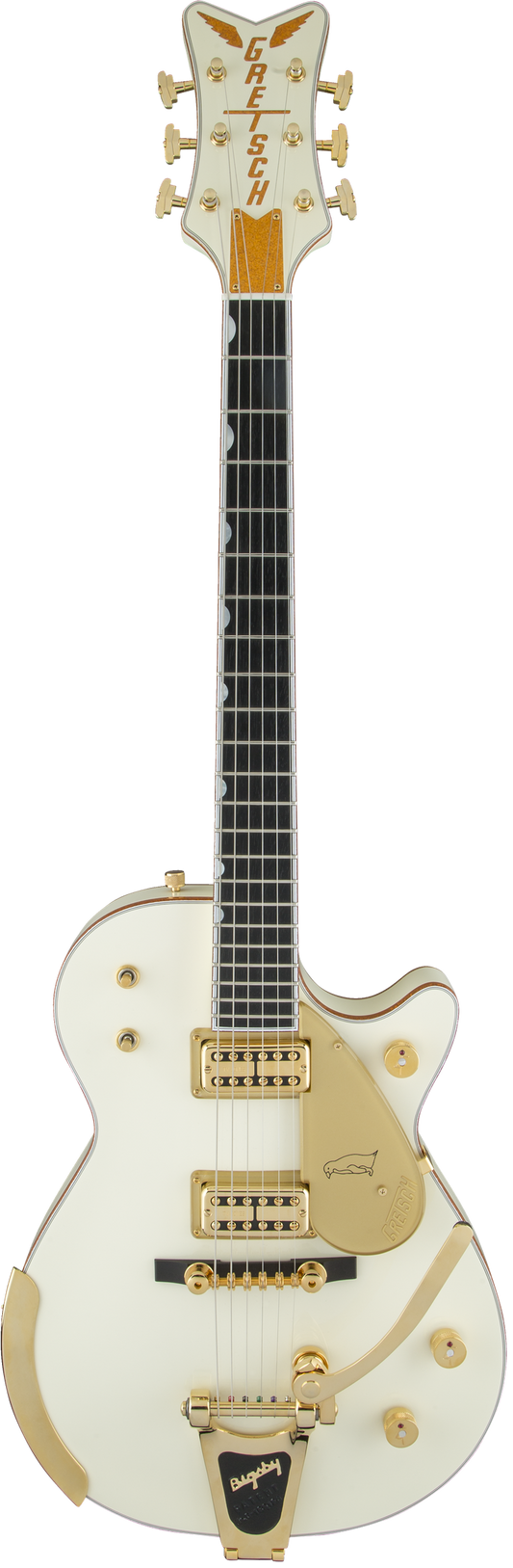 Gretsch G6134T-58 Vintage Select ’58 Penguin with Bigsby, TV Jones, Vintage White