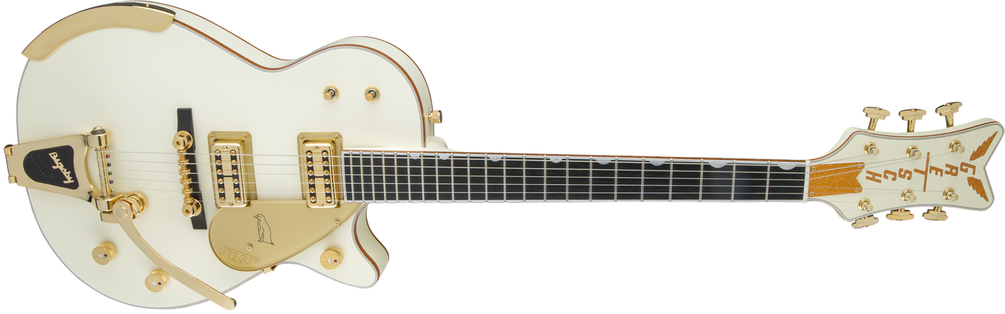 Gretsch G6134T-58 Vintage Select ’58 Penguin with Bigsby, TV Jones, Vintage White