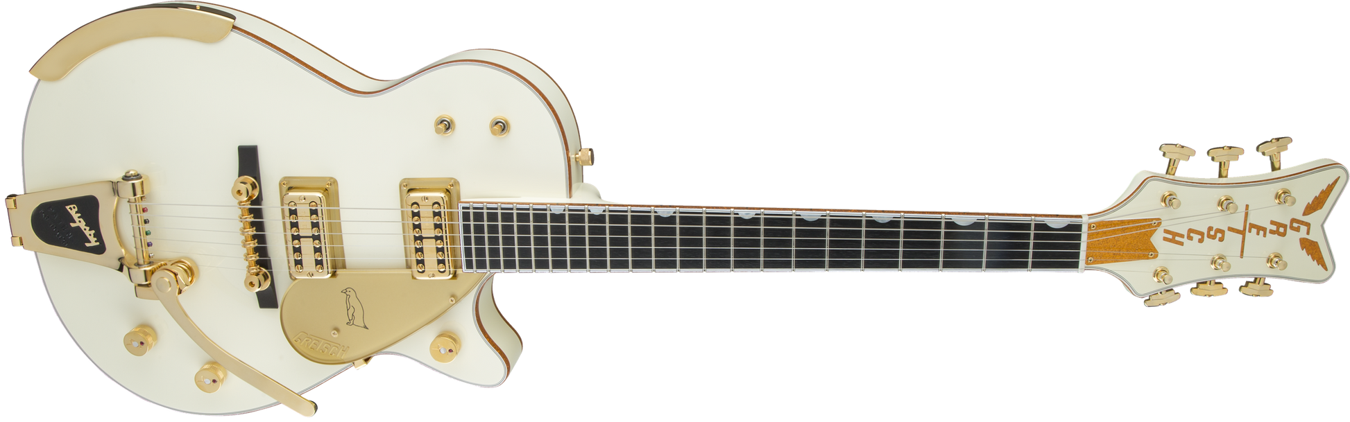Gretsch G6134T-58 Vintage Select ’58 Penguin with Bigsby, TV Jones, Vintage White