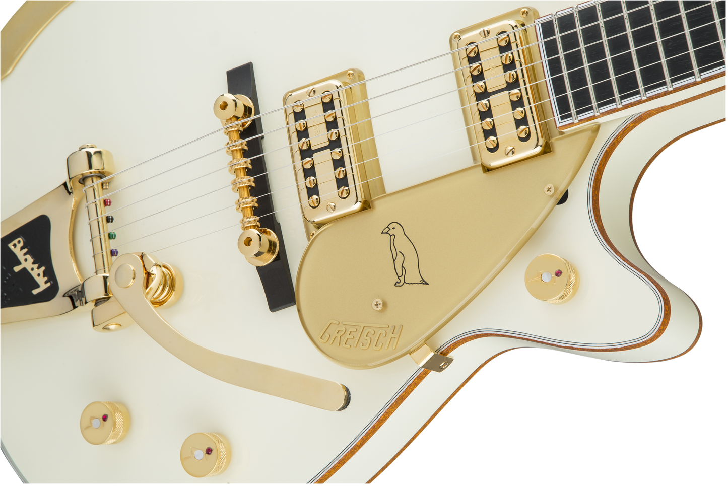 Gretsch G6134T-58 Vintage Select ’58 Penguin with Bigsby, TV Jones, Vintage White