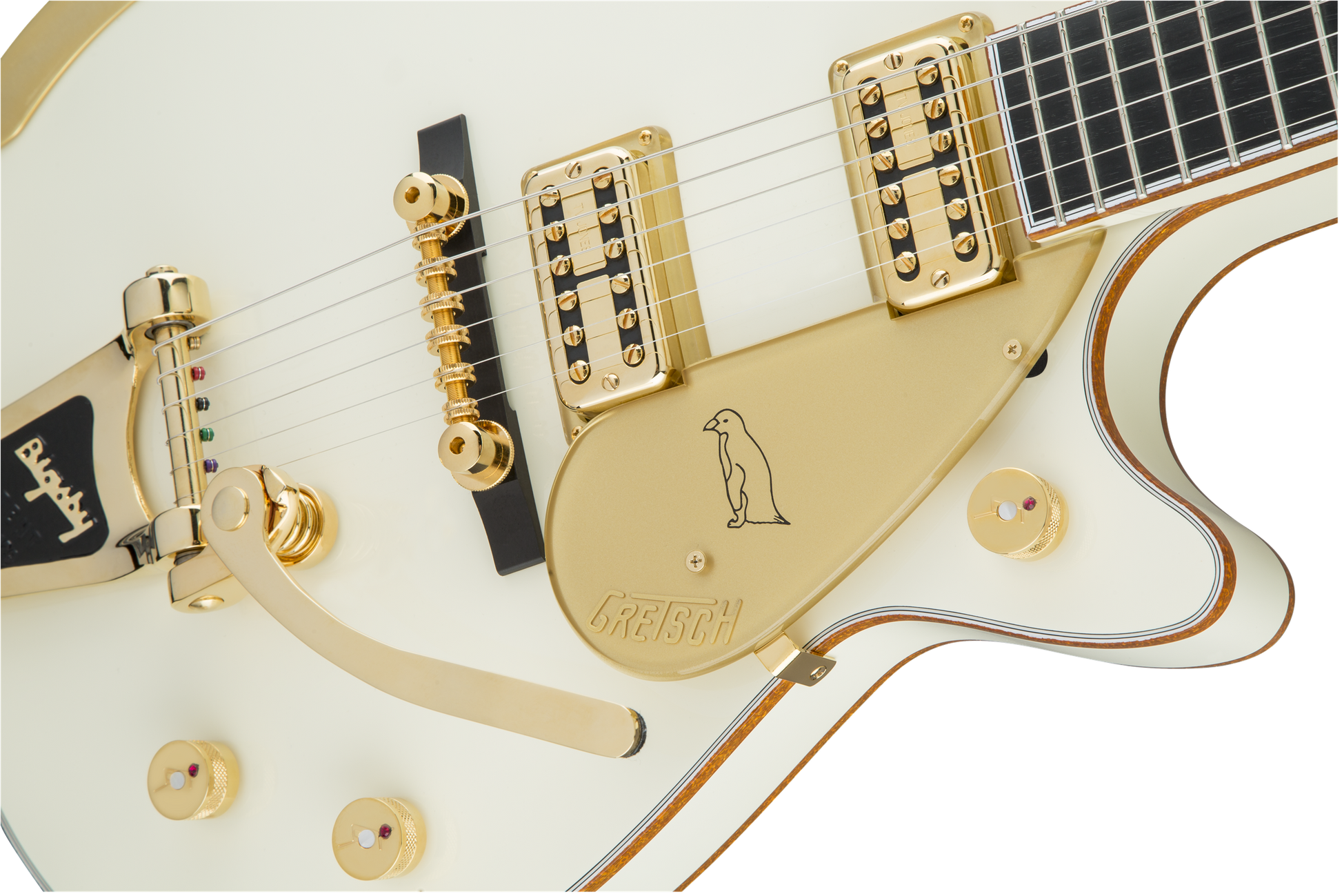 Gretsch G6134T-58 Vintage Select ’58 Penguin with Bigsby, TV Jones, Vintage White