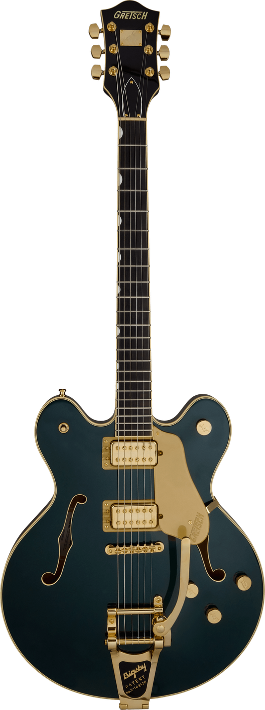 Gretsch Broadkaster LX Center Block with String-Thru Bigsby and Gold Hardware, Ebony Fingerboard, Cadillac Green