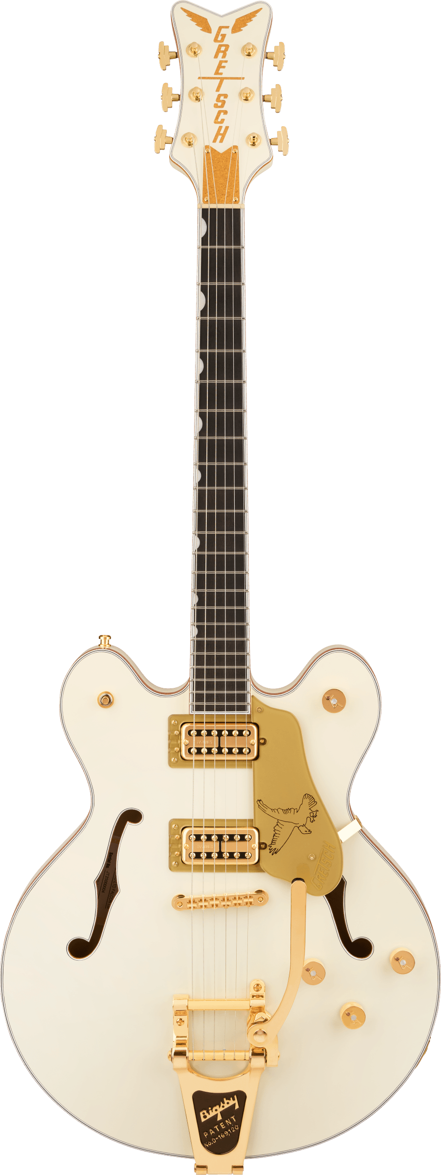 Gretsch Falcon Center Block LTD with String-Thru Bigsby and Gold Hardware, Ebony Fingerboard, Vintage White