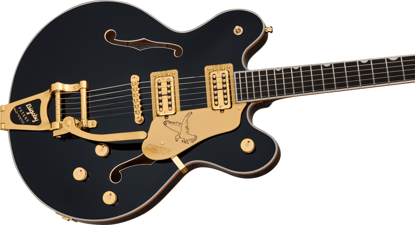 Gretsch Falcon Center Block LTD with String-Thru Bigsby and Gold Hardware, Ebony Fingerboard, Midnight Sapphire