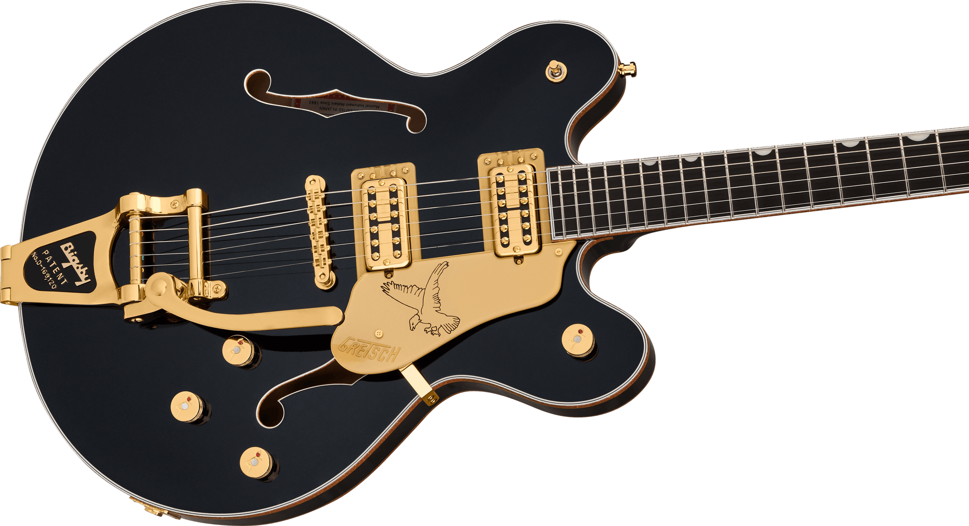 Gretsch Falcon Center Block LTD with String-Thru Bigsby and Gold Hardware, Ebony Fingerboard, Midnight Sapphire