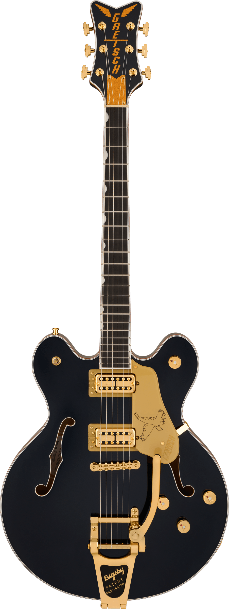 Gretsch Falcon Center Block LTD with String-Thru Bigsby and Gold Hardware, Ebony Fingerboard, Midnight Sapphire