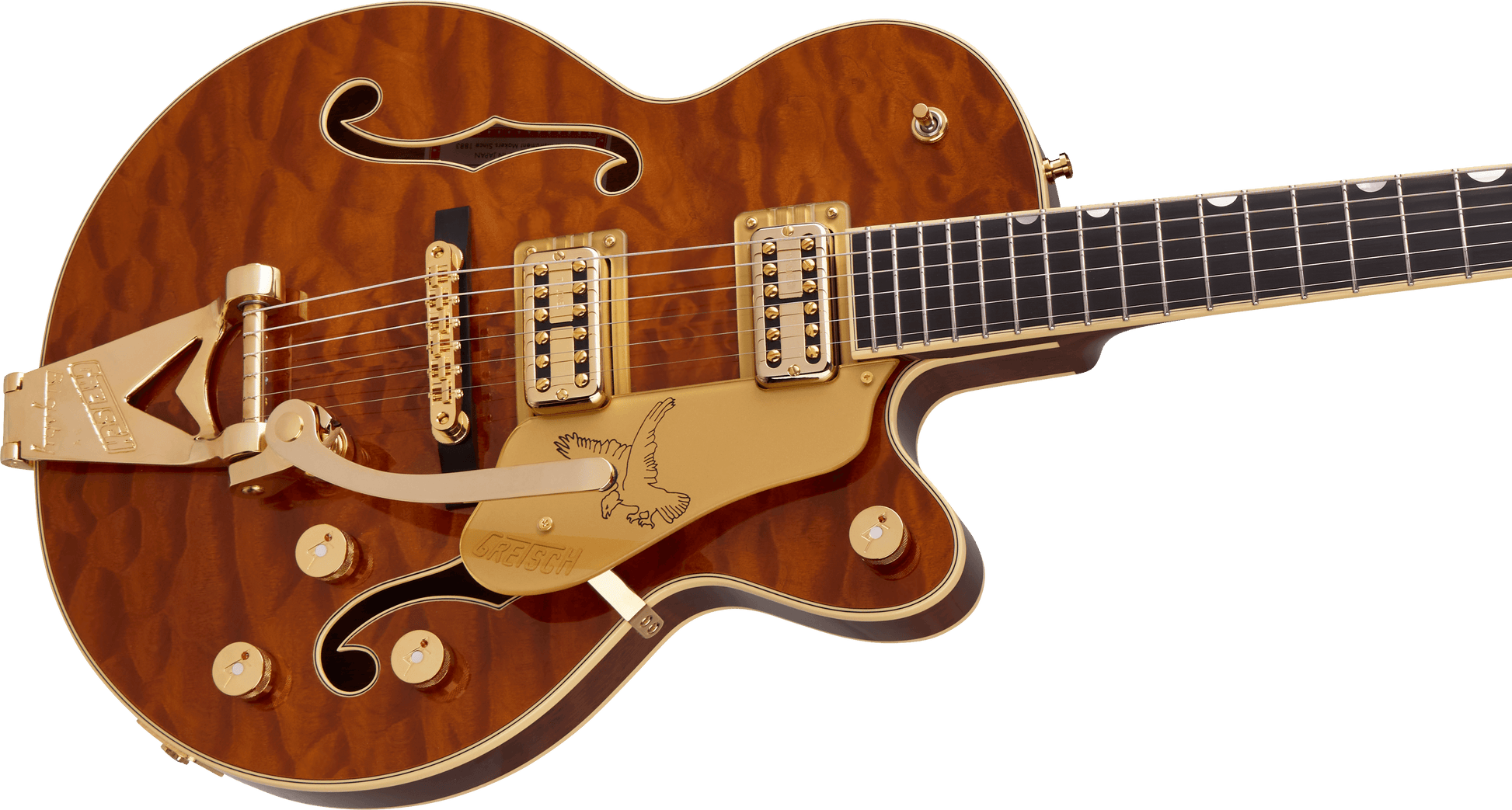Gretsch Limited Edition Falcon Center Block Jr. with Bigsby Quilted Maple, Ebony Fingerboard, Roundup Orange