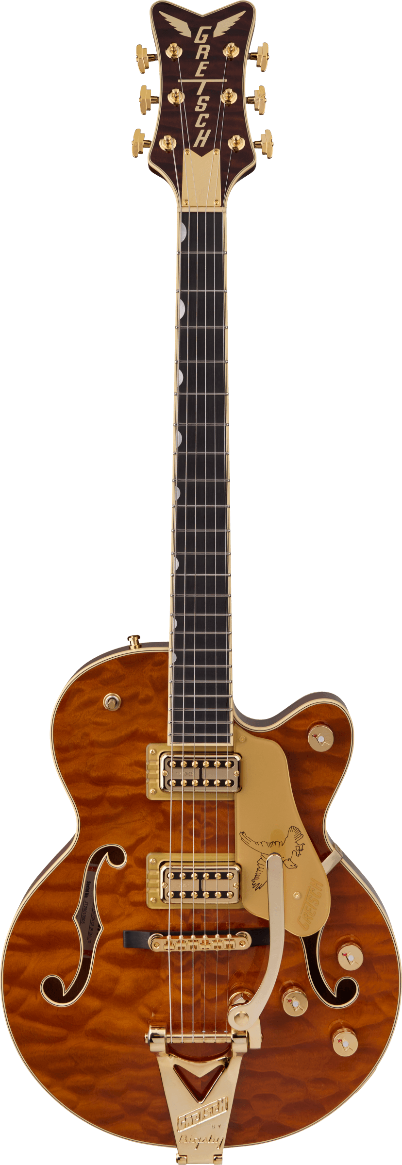 Gretsch Limited Edition Falcon Center Block Jr. with Bigsby Quilted Maple, Ebony Fingerboard, Roundup Orange