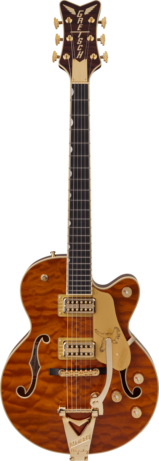 Gretsch Limited Edition Falcon Center Block Jr. with Bigsby Quilted Maple, Ebony Fingerboard, Roundup Orange