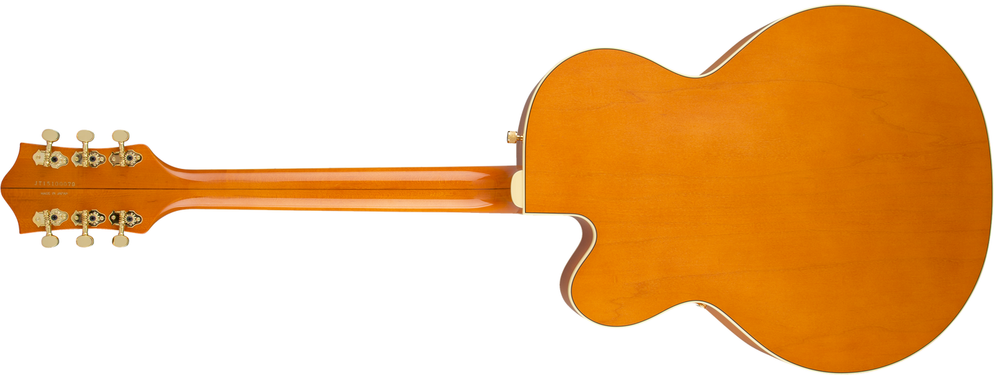 Gretsch G6120T-55 Vintage Select Edition '55 Chet Atkins Hollow Body with Bigsby, TV Jones, Vintage Orange Stain Lacquer