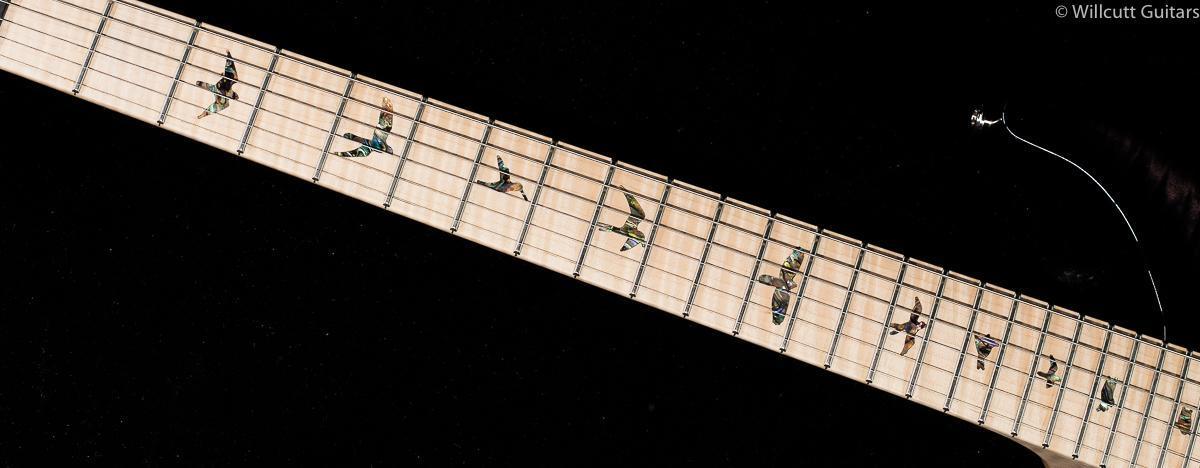 PRS Custom 24 Lefty Charcoal Burst 10 Top Flame Maple Neck (644)