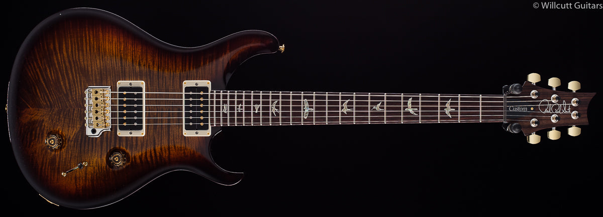 PRS Custom 22 Black Gold Burst 10 Top (144)