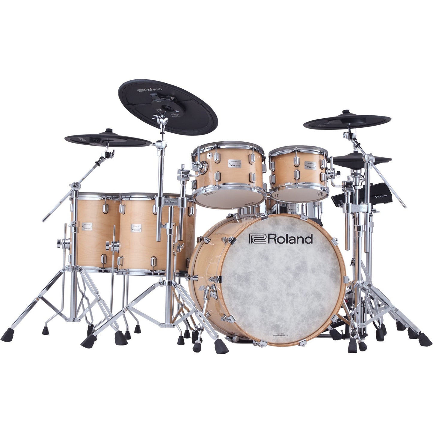 Roland V-Drums Acoustic Design VAD716 Electronic Drum Set - Gloss Natural