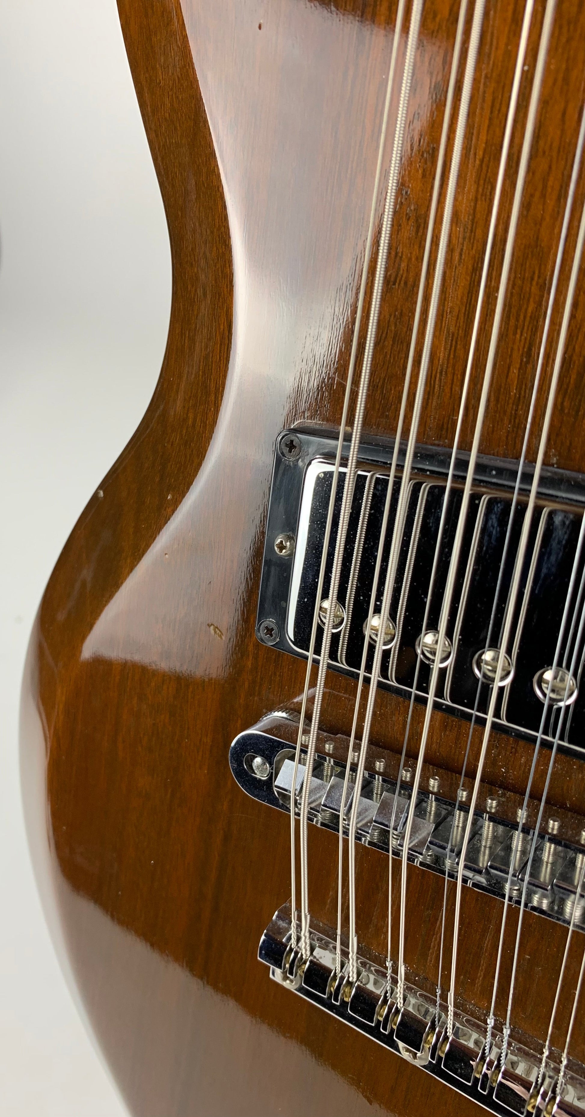 1981 Gibson EDS 1275 Walnut Brown Vintage Double Neck Guitar w Hardshell Case Jimmy Page Vibes