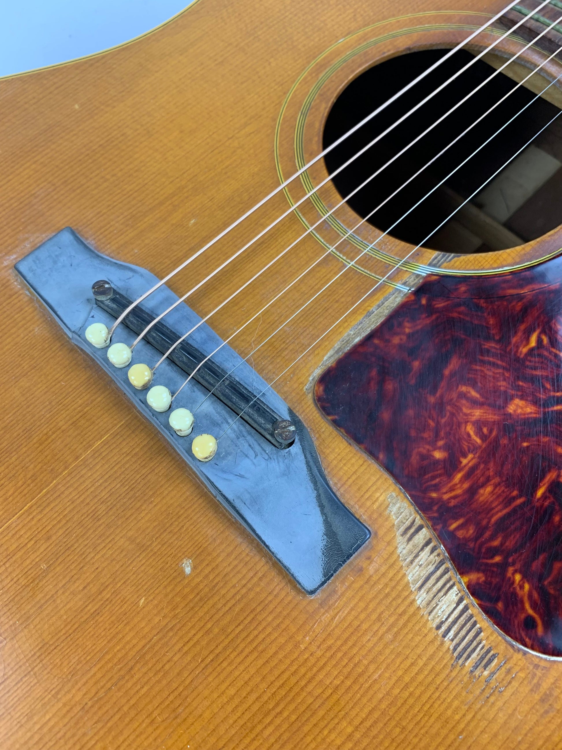 1963 Gibson J-50 ADJ Natural Vintage Acoustic Dreadnought Guitar SOUNDS GREAT!