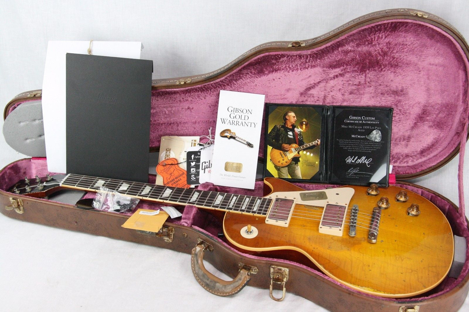 2017 Gibson Les Paul 1959 Reissue Mike McCready Signature Aged 59 Custom Shop R9