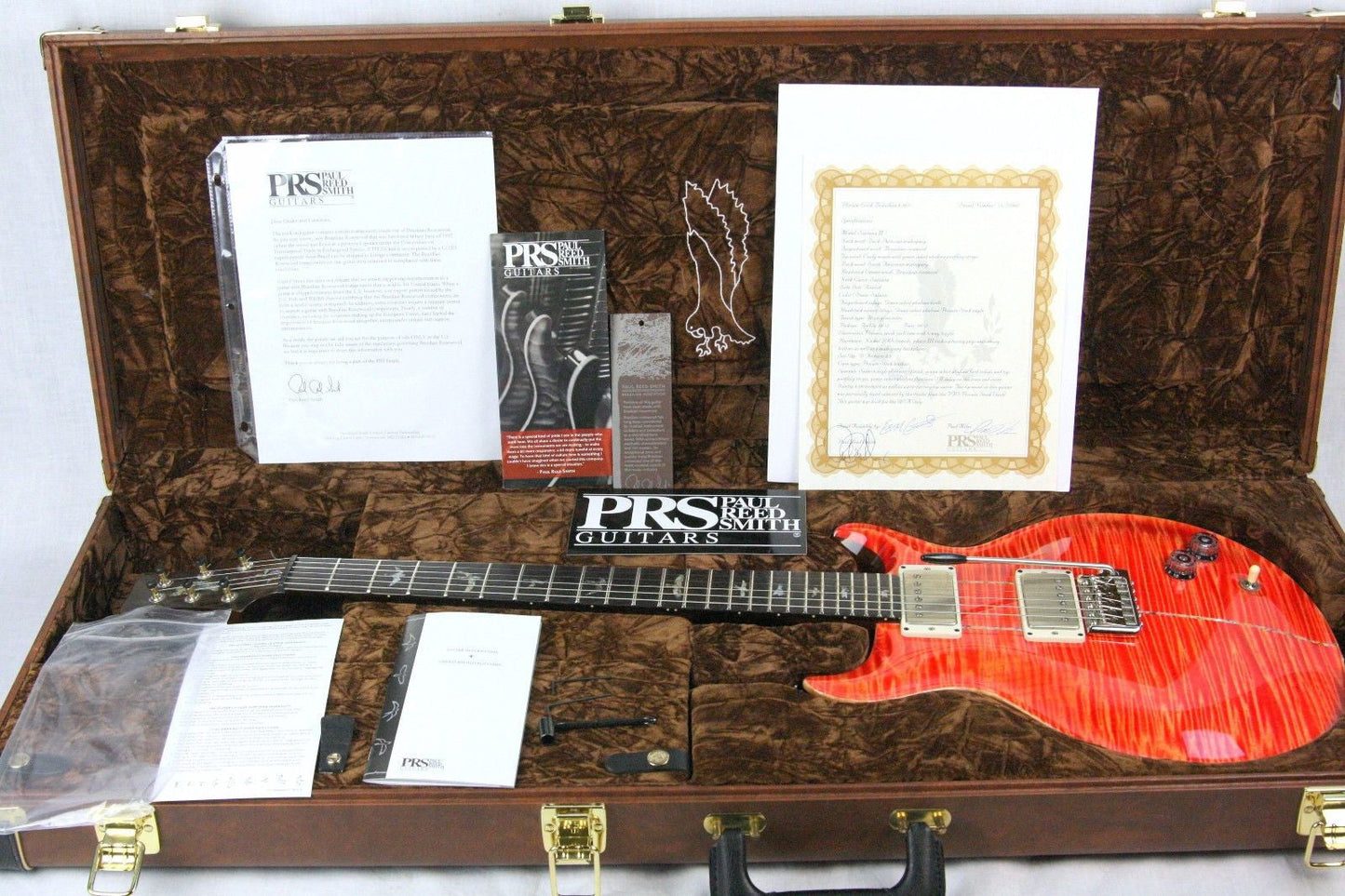 2015 PRS Private Stock BRAZILIAN ROSEWOOD Santana II SALMON!! Paul Reed Smith PS