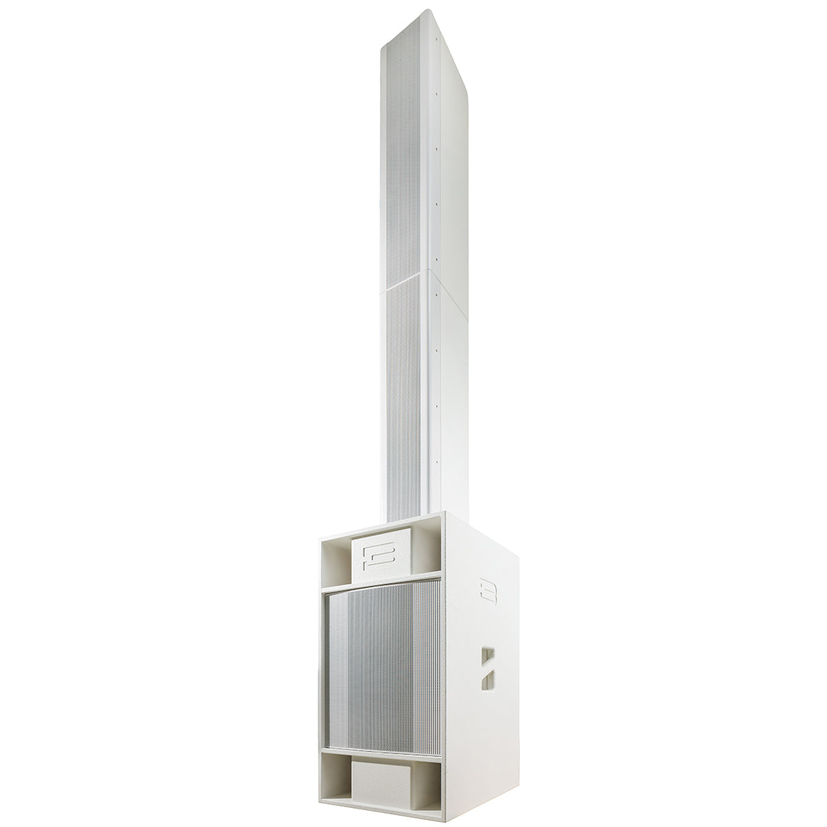 BASSBOSS Sublim8 Column PA Speaker wIth 18-inch Sub - White