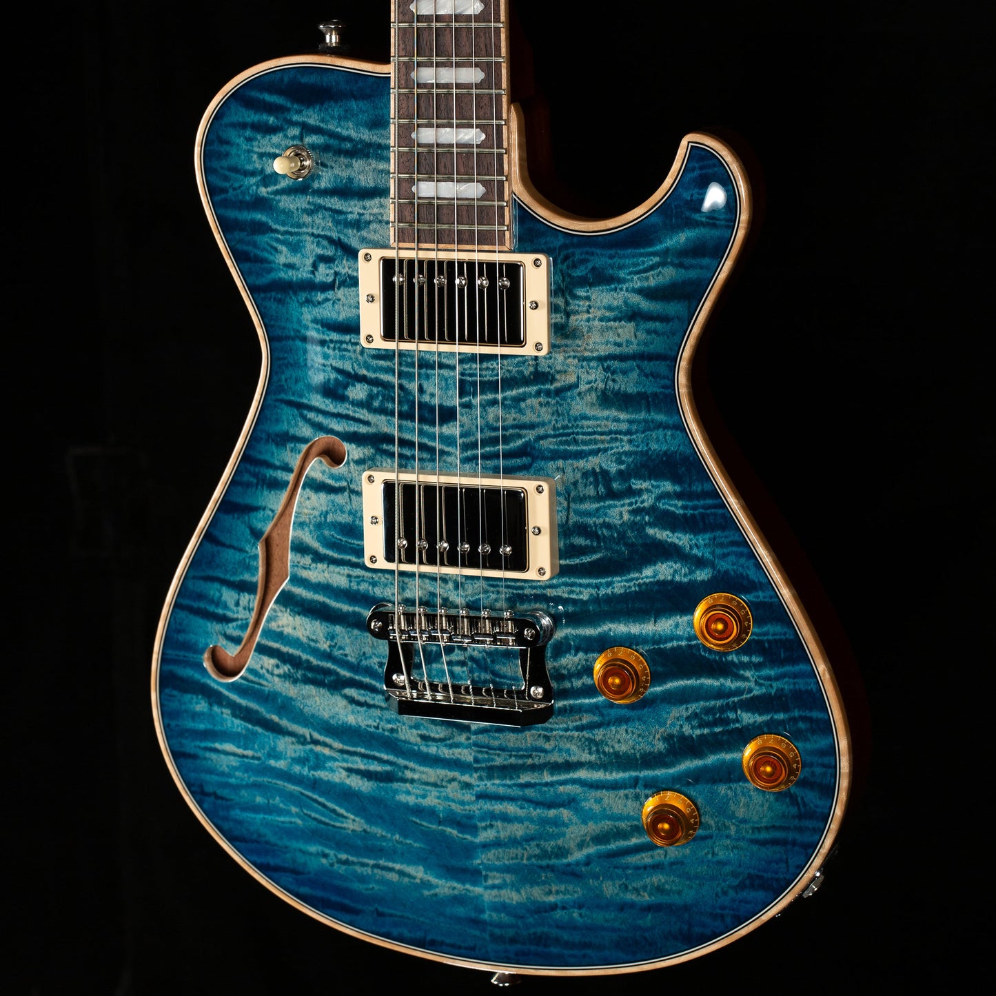 Knaggs Influence Kenai Hollowbody Turquoise T1 Maple Top (509)