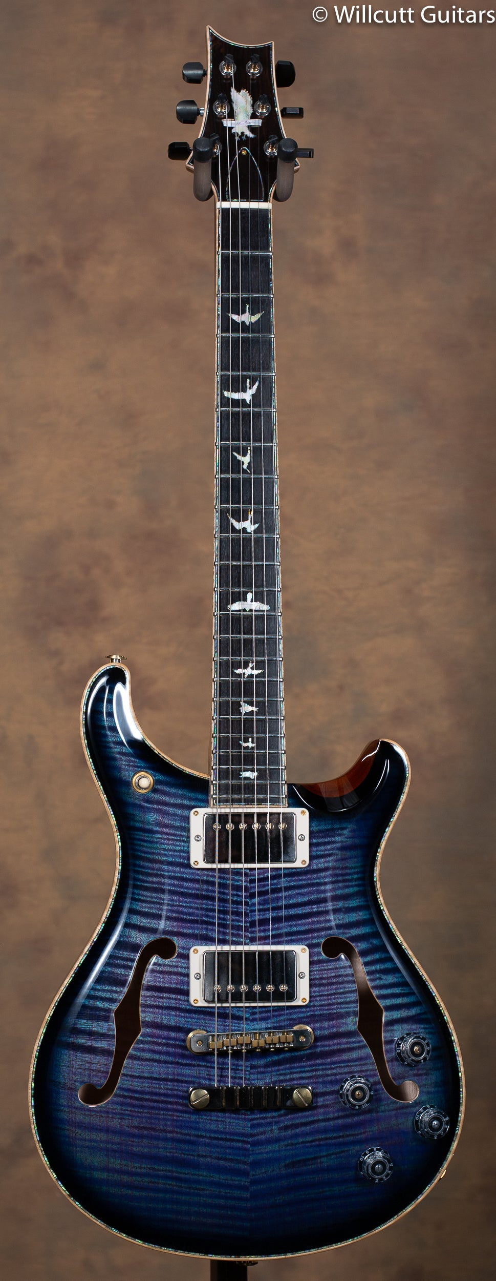 PRS Private Stock 7268 McCarty 594 Hollowbody II Limited Edition Aqua Violet Smoked Burst